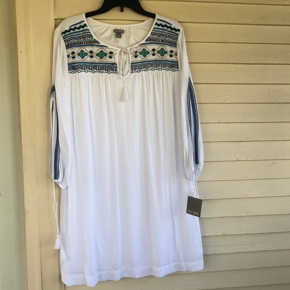 Falls Creek Other - NWT white swim coverup size L long sleeve beach